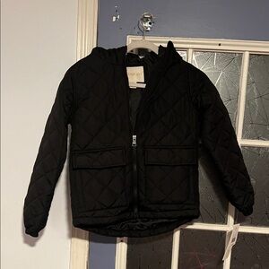 Madden girls Kohl's Kids Black Puffer Jacket size m 10-12 NWT